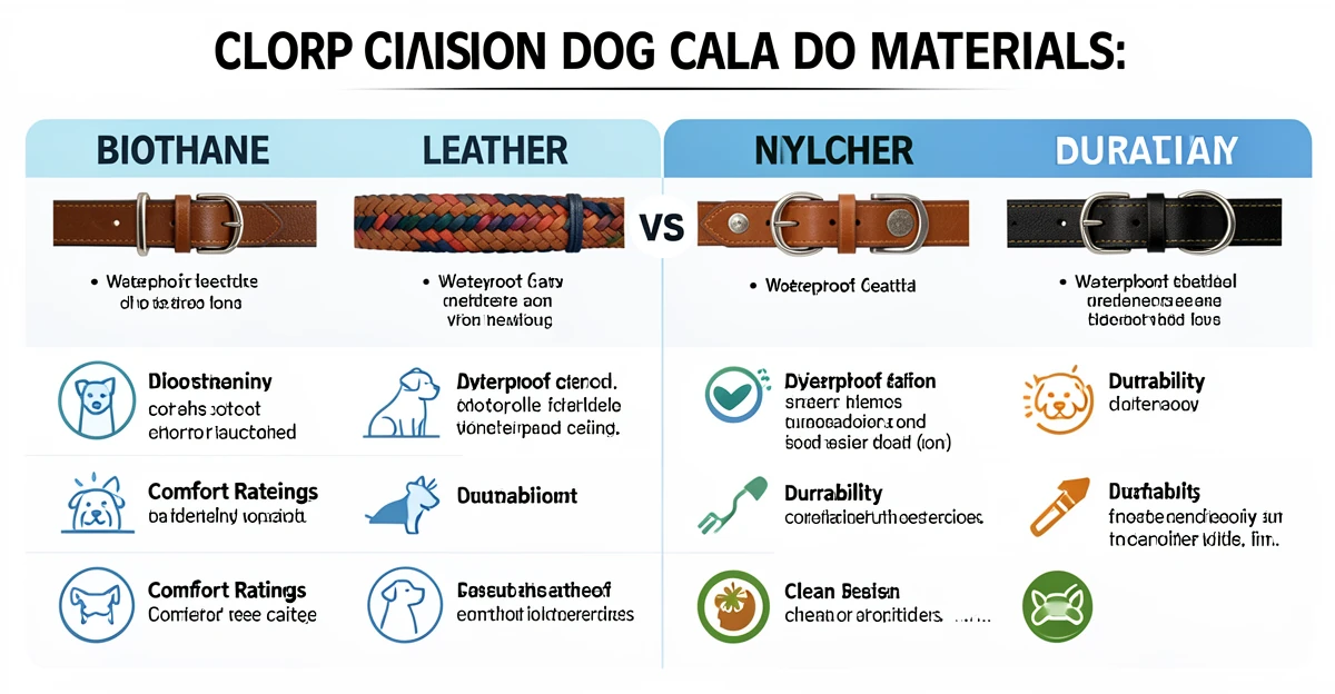 Comparatif biothane vs cuir vs nylon pour accessoires canins