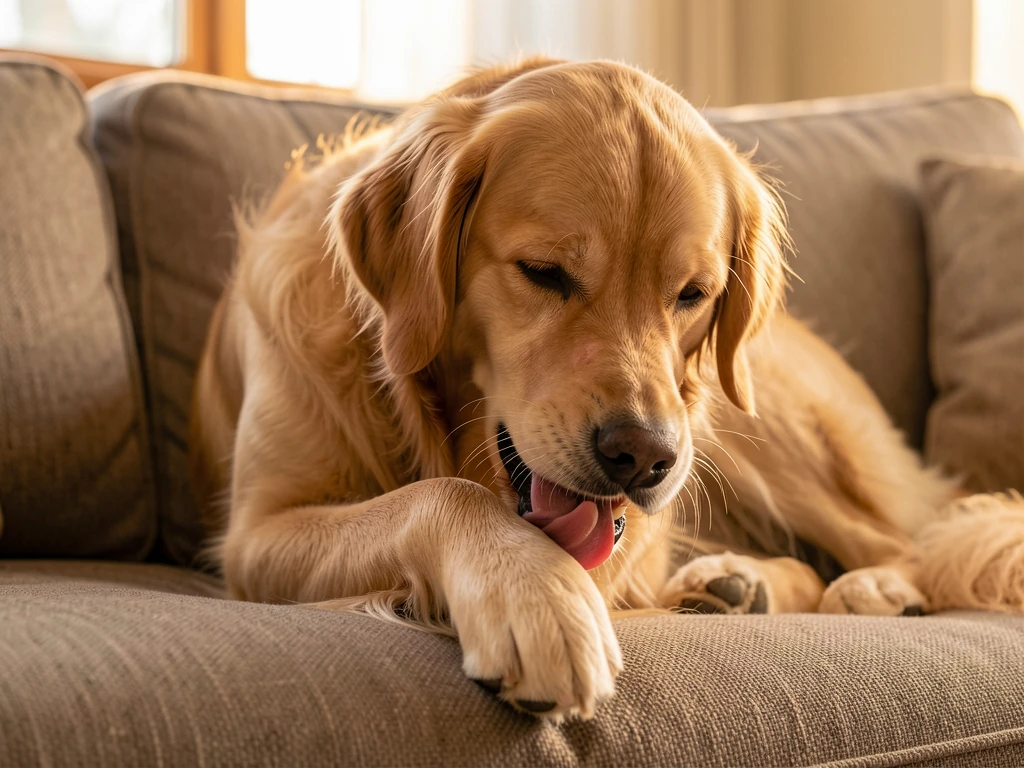 Vétérinaire examinant la patte dun chien